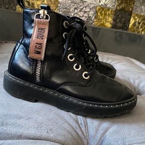 Zara girls combat boots sz 32/13.5